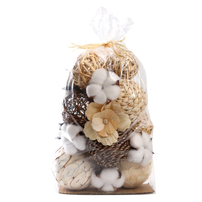 CIR OASES Decorative Balls Assorted Spherical Rattan Twigs Wicker Balls Cotton for Bowl and Vase Filler Balls Spheres Orbs Filler Centerpiece Home Decor - Image 1
